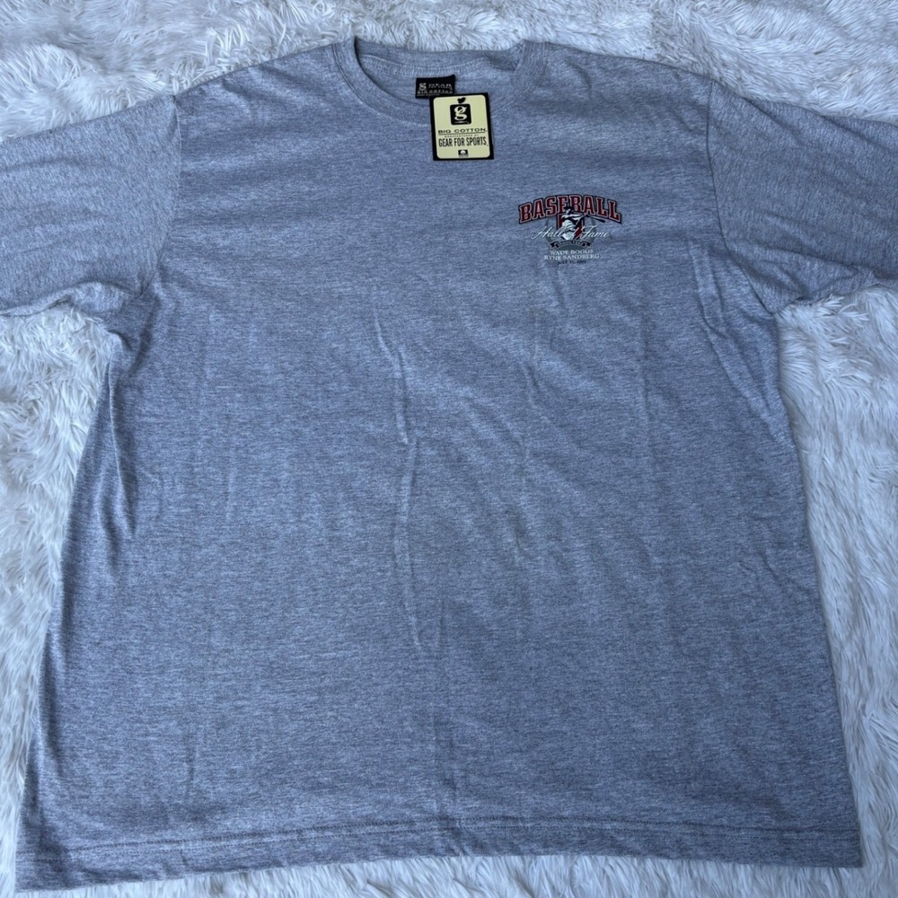 2005 Baseball Hall of Fame Wade Boggs Ryne Sandberg Shirt L Back Hit